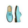 Dr. Martens Kožené šněrovací boty s kulatou špičkou, nízké, ležérní, unisex, modrozelené, 27430432