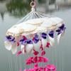 Colorful Shell Wind Chime Decoration Creative Door Window Decor Wind Chime Mediterranean Style Wrapped Wind Chime Hanging Decor