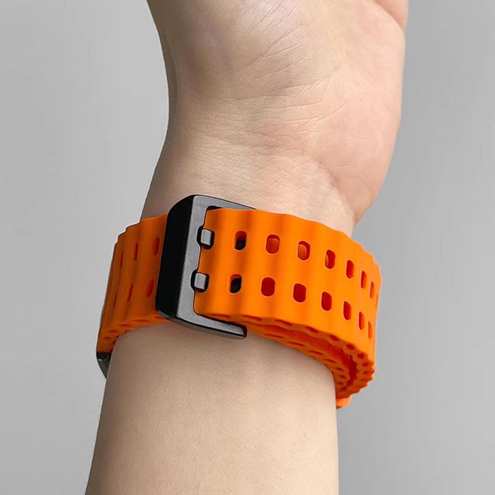 22mm Ocean Silicone Strap for OnePlus Watch 3 46mm/2/2R/Lite Sport Breathable Wristband forWatch 4 Pro/X X2/X3 Accessories