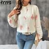 Women's Fashion Casual Spring Autumn Long Sleeve O-Neck Blouses & Shirts