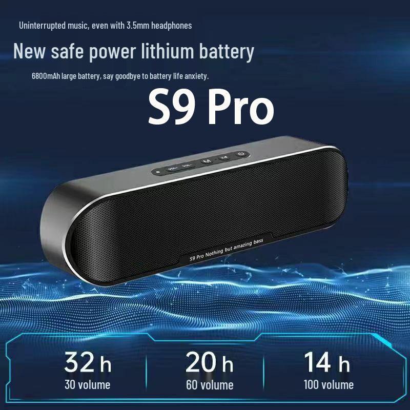 60W S9Pro Bluetooth Speaker: High-Power, Heavy Bass, Portable, High-End Audio Quality.