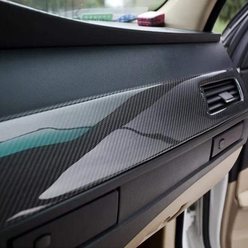 Carbon Fiber Vinyl Wrap Film High Glossy 6D Console Skin Auto Motorcycle Accessories Waterproof Wear resistance Car Stickers