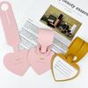 Pu leather luggage tag leather strap flip lanyard with paper card tag checked name boarding pass