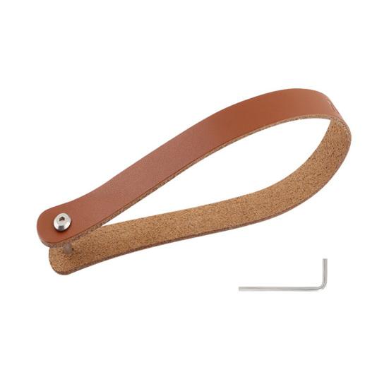 Faux Cowhide Pull Strap for Brompton Folding Bike Carrier Block Fake Leather Quick Release Bicycle Carrier Block Pull Belt Handle Wrench