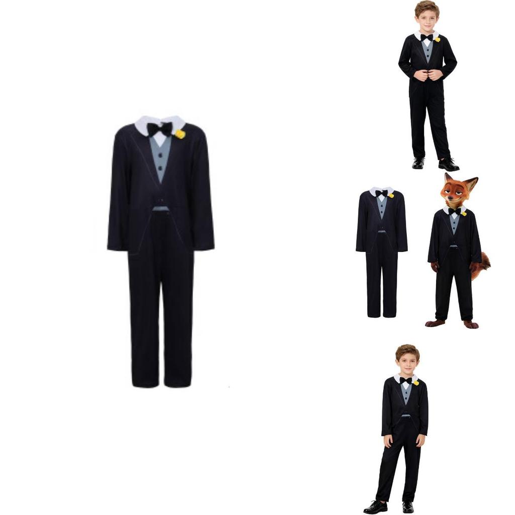 Nick Fox Child Costume With Polyester Spandex For Cosplay And Role Play