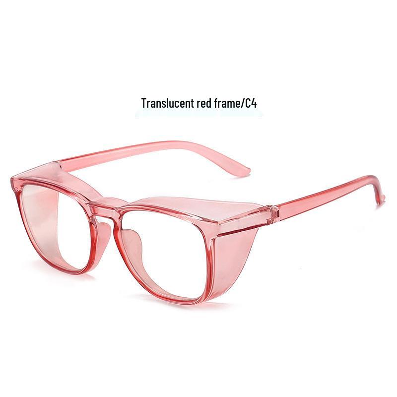 MZ11 Jelly Color HD Anti-Blue Light Glasses: Transparent, Windproof, Sandproof, Japanese Style
