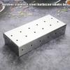 Outdoor Bbq Smoking Box, Lychee Wood Smoking Box, Thickened Stainless Steel Bbq Tool, Smoked Meat Box, Charcoal Box