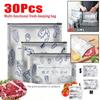 Pungă de păstrare proaspătă din folie de aluminiu Sigilată Antibacteriană pentru Frigider Depozitare Alimente Congelate Sigiliu cu Fermoar