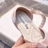 Nuove Scarpe da Principessa Estive 2025 con Fiocco di Strass e Punta Chiusa per Bambine - Sandali con Suola Morbida