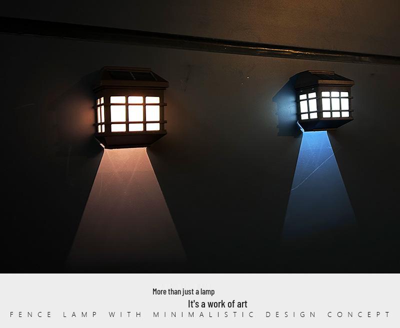 Solar Window Pane & Wall Lights - Waterproof Garden, Villa, Fence & Stair Lighting