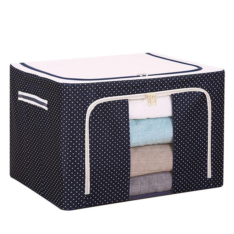 Oxford Cloth Flip Storage Box Large Space Household Dormitory Clothing Sundries Sorting Box Foldable Waterproof Storage Box