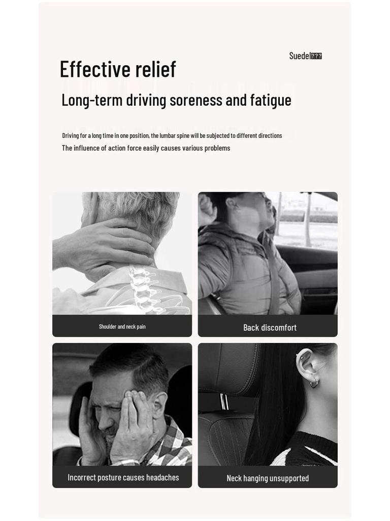 BYD Car Neck and Lumbar Support Pillow: Compatible with Plus, Qin Plus DMI, Han EV, Tang DM, and Dolphin models.