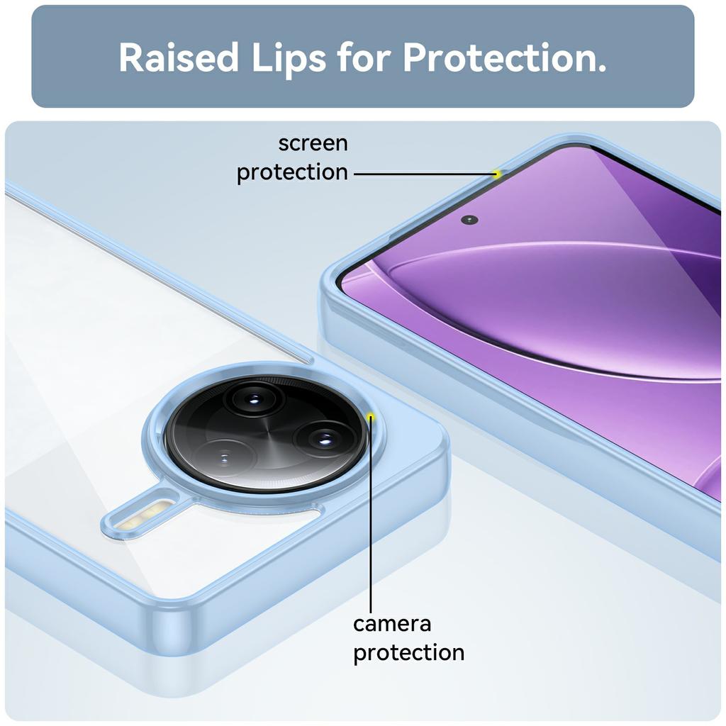 For Xiaomi Poco F7 Ultra 5G/Redmi K80 Pro 5G Case TPU + Acrylic Protective Clear Phone Cover
