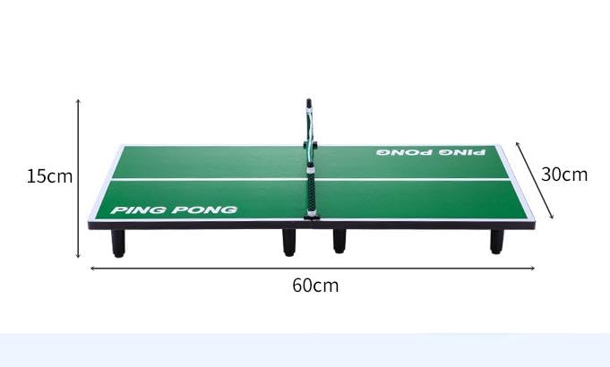 Mini Table Tennis Home Includes and Set, Wooden, Use, Children's, Rackets, Balls, Table, Net.