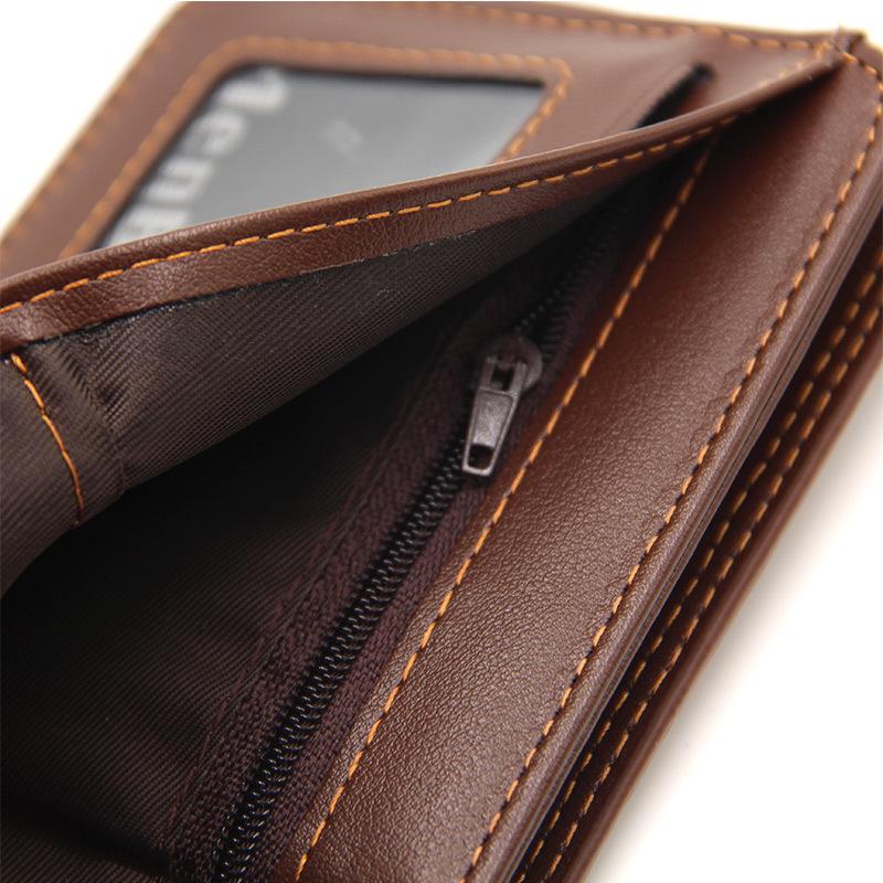 Men's Crocodile Pattern Magnetic Buckle Wallet: Short Style, Large Capacity, Multifunctional Business Fashion