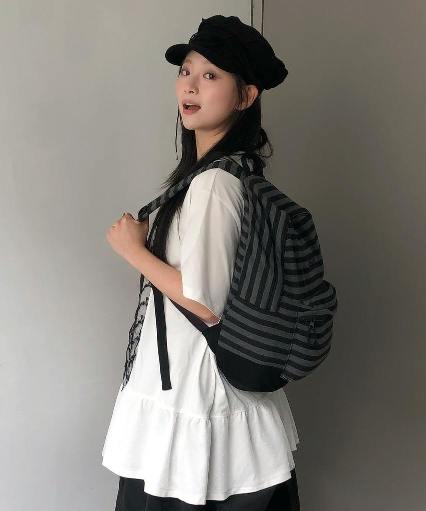 Cgp Square Logo Stripe Backpack - Dark Grey