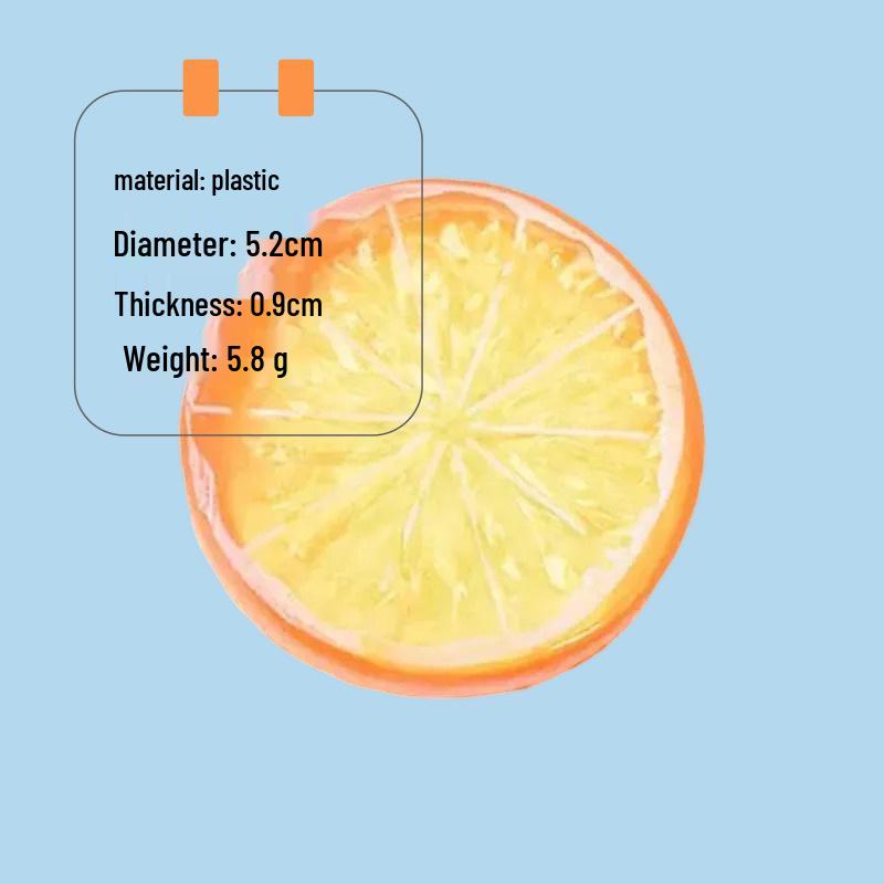 Plastic Lemon Slice Models for DIY Creative Ornaments and Kitchen or Photography Decoration Props