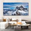 Gorgeous Landscape Canvas Print Painting Snow Mountain Scenery Wall Art Poster for Living Room Bedroom Decoration Picture
