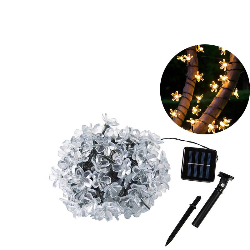

100LED Солнечная гирлянда в виде пчелы, уличный сказочный свет, елка, Рождественская гирлянда, 8 режимов, водонепроницаемый декор для патио, сада, вечеринки 5M-20LED