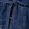 Kaslead New Arrival Women's Clothing Fashion Style Fashion Waist Lace-up Waist-Controlled Lapel Denim Outwear 1208391