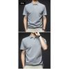 New Arrival Men's Fashion Solid Short Sleeve Polo Shirt Summer Breathable Comfortable Turn Down Collar Tops
