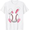 Baseball Bunny Easter Graphic Tee Funny Spring Sports Cotton T-Shirt for Men