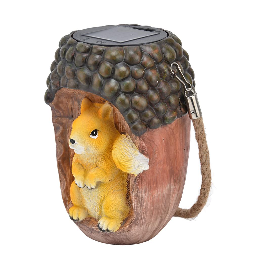 Solar Squirrel Stake Lights Outdoor IP67 Waterproof Squirrel Decorative Lights for Patio Yard