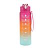 750ml Portable Sports Water Bottle With Drinking Time And Straw, With Strap, Leak-proof, Suitable For Outdoor Sports Fitness Hiking Water Bottle