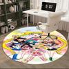 1pc Sailor Moon Anime Cartoon Design Round Carpet  Office Chair Mat, NonSlip Rug for Home Decor, Living Room, Bedroom, Game Room