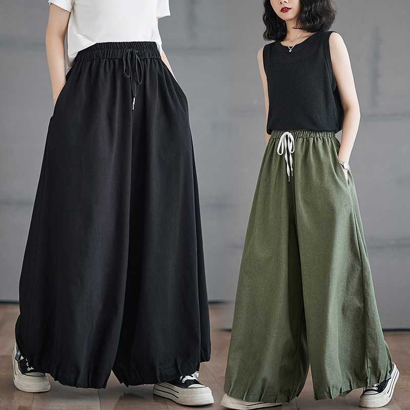 Calças Jeans Femininas de Cintura Elástica, Cor Sólida, Cintura Alta, Perna Larga, Casuais, Modeladoras