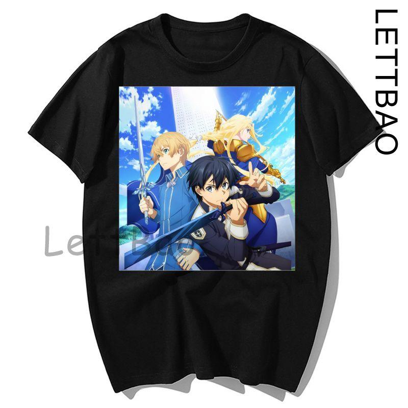 Sword Art Online T Shirt Sao Black Colors T Shirt Cotton Tee Shirt Fun