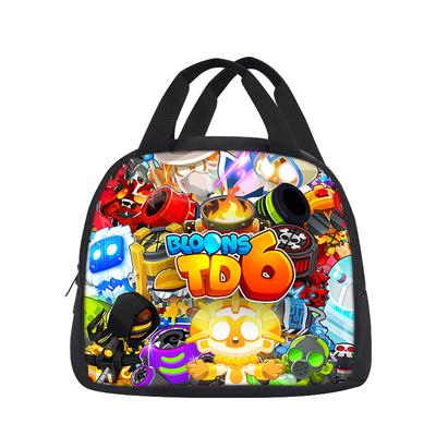 Bloons TD 6 Brotdose neu große Kapazität leicht trendig Spiel gedruckt Kindergarten Jungen und Mädchen Outdoor Picknick Mahlzeitentasche