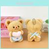 Cute Heart Butter Bear Plush Toy With Short Plush Fabric For Kids Room Decor Gift
