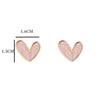 Dropping Oil Irregular Love Fashion Fresh Cream Light Luxury High Grade Design Sense Earstuds Fashion Women's Jewelry Gifts
