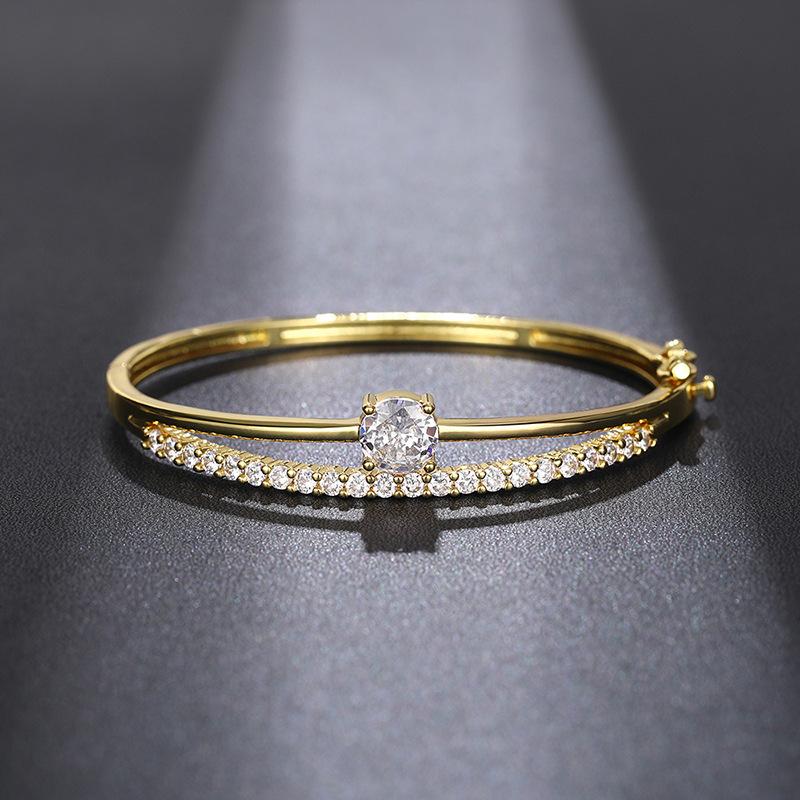 Design Bracelet Lady, Elegant Lady Fashion Geometric Jewelry, Light Luxury Sparkling Jewelry