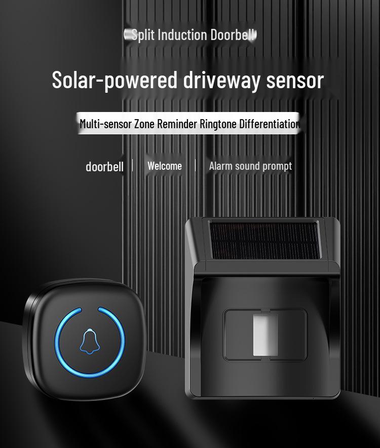 Wireless Outdoor Driveway Alarm - Waterproof Induction Doorbell Alert System