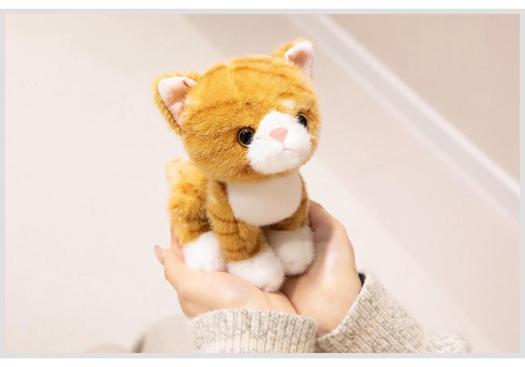 Cute Fluffy Kitten Pendant Plush Charm for Women's Bags & Car Keychains