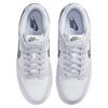 Nike Dunk "3D Swoosh" Leather Slip-resistant Durable Lightweight Low-top Skate Shoes for Men In Grey and White DV6482-100