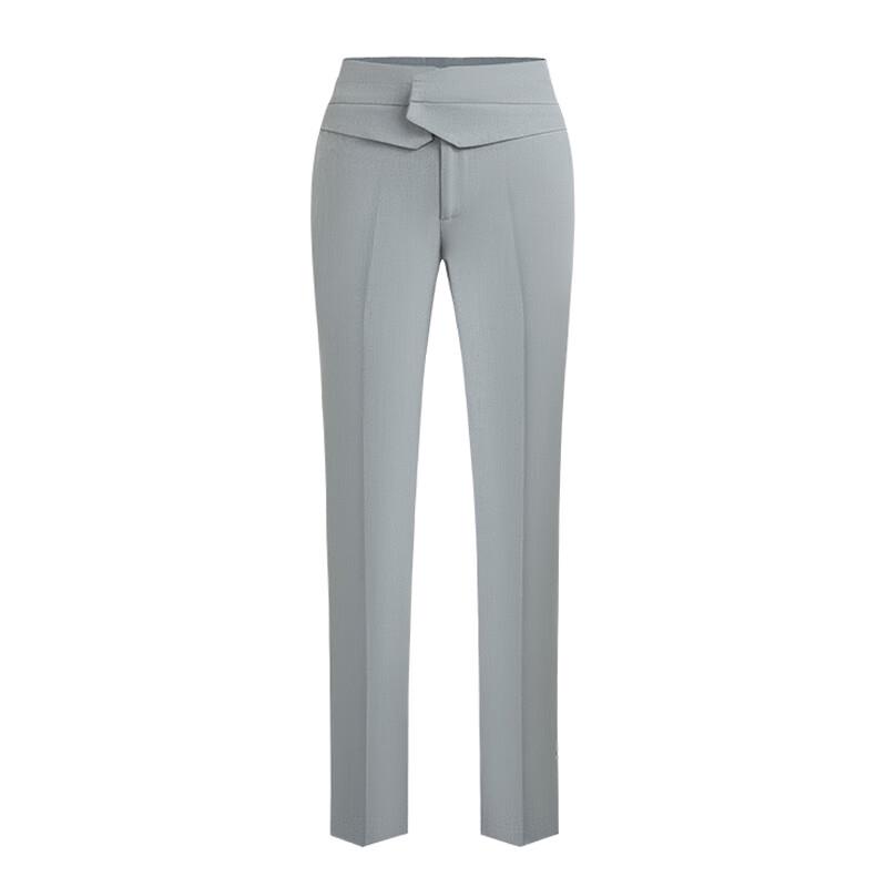 Troloman Women's High-Waisted Straight Leg Cropped Suit Pants