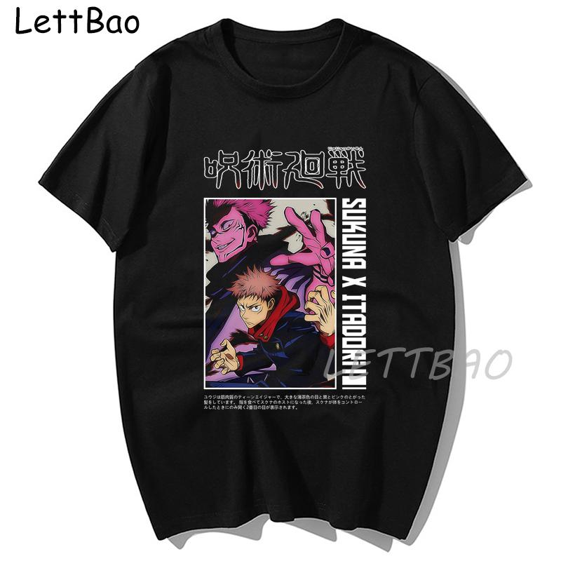Jujutsu Kaisen T Shirt Women Cartoon Japanese Tee Shirt Summer Anime Tshirt Funny Sukuna Short Sleeve