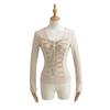 2025 Stylish Crisscross Tie-Up Long Sleeve Slim Fit Shirt for Women
