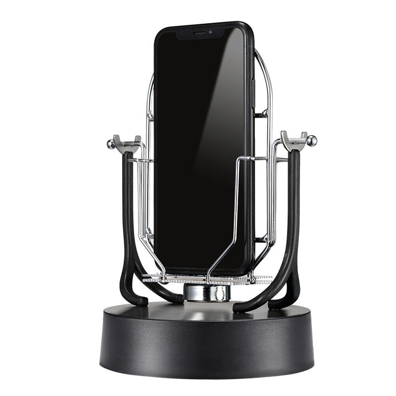 

Double Phone Swing Device Automatic Portable Automatic Shake Wiggler Step Phone Holder For Desk Bracket Smart Phone Stand