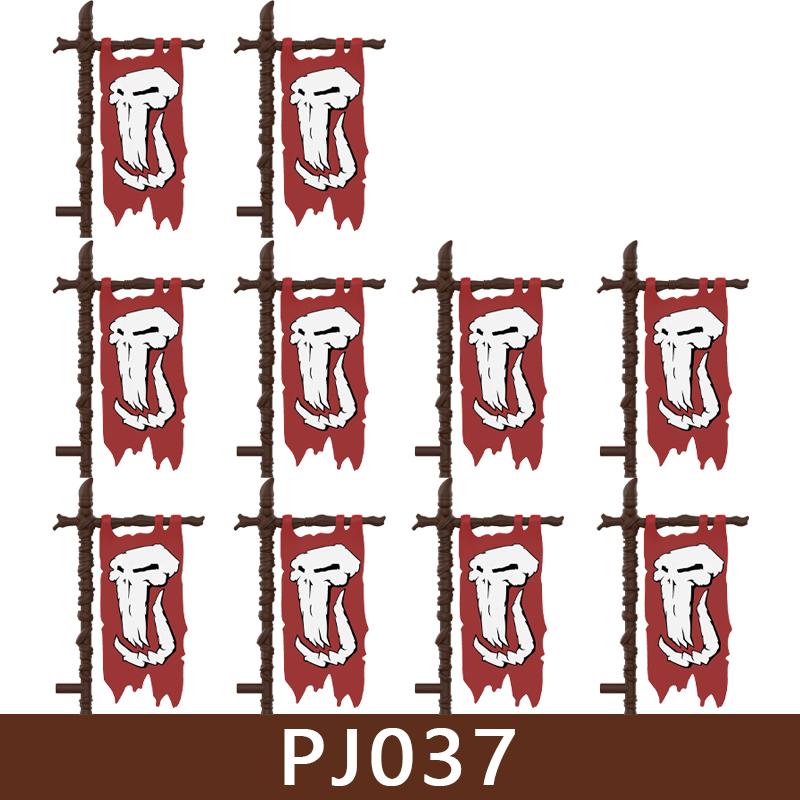 Medieval Castle Soldier Figures Building Blocks Knight Orc Warrior Dragon Wolf Animals Battle Flags Accessories Bricks Toys Boys