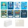 8 Pcs Father's Day Money Holder Ornaments Cash Money Holder Card with Plastic Cover And Adhesive DIY Father's Day Appreciation Gift