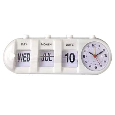 Kalender Wecker Innovative Form Dekorativ Springende Tischuhr für Zuhause Wohnzimmer Schlafzimmer