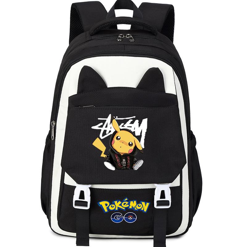 Cartoon Primary School Student Schoolbag Grade 3-6 Children S Schoolbag Cat Ear Large Capacity Backpack Computer Bag schoolbag