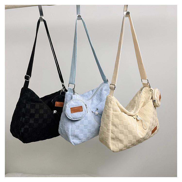 Trendy Canvas Tote Bag Women 2023 Summer New Small Batch Design Large Capacity Fashion Crossbody Bag