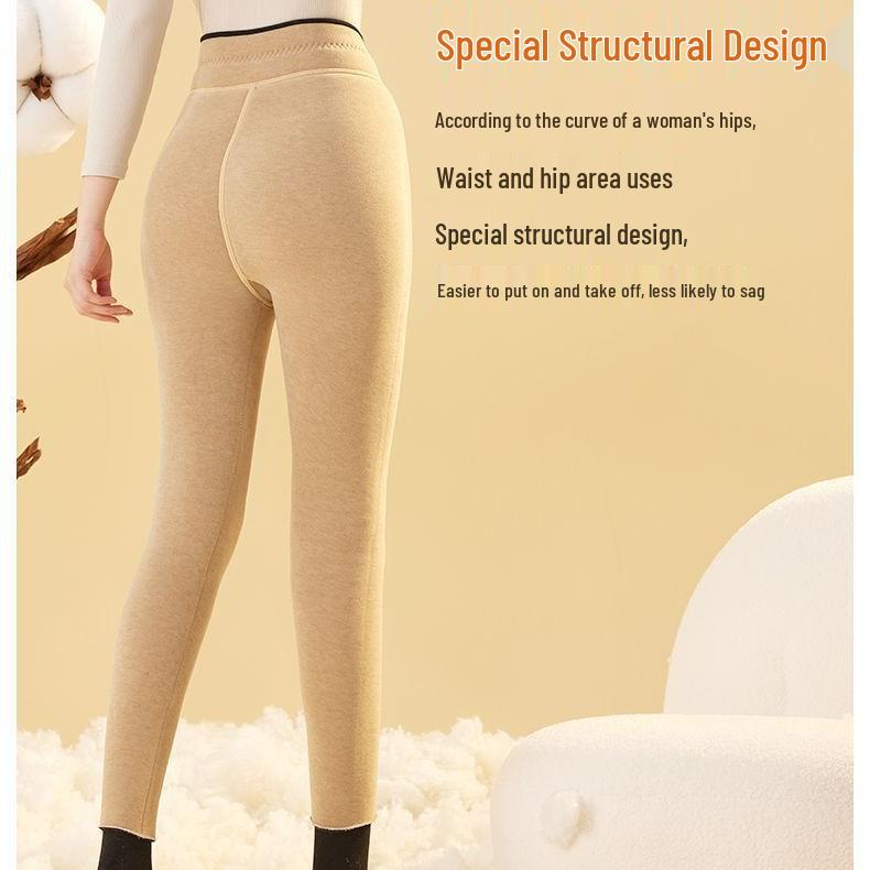 Shuliya 6282 Wool-Cotton Warm Close-Fit Pants