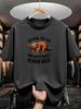 Ich Kamich Sah Letter Print Unisexs Tshirt Street Sports Tshirt Everyday Casual Short Sleeve Casual Unisexs Tops