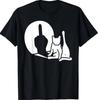 Cat Shadow Funny Middle Finger Gesture T-Shirt